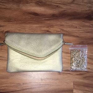 Gold Clutch/Shoulder Bag